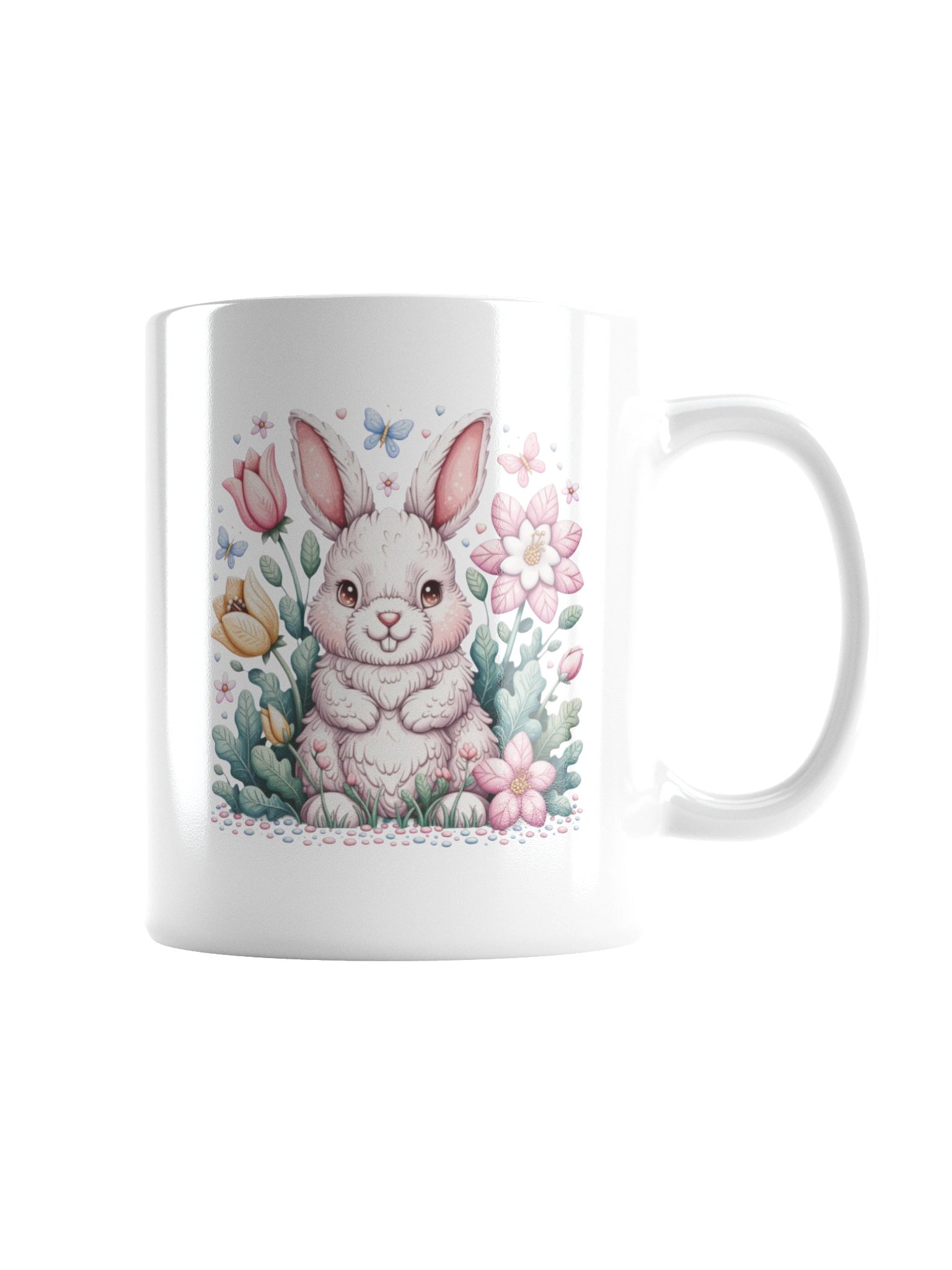 Cheerful Bunny Blossom Coffee Mug product image (7)