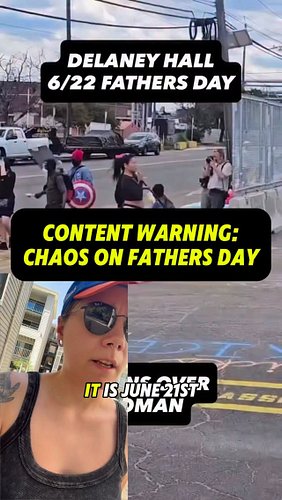 BREAKING: chaos this fathers day as protesters are stuck by vehicles and detained in Newark. 

#politics #news