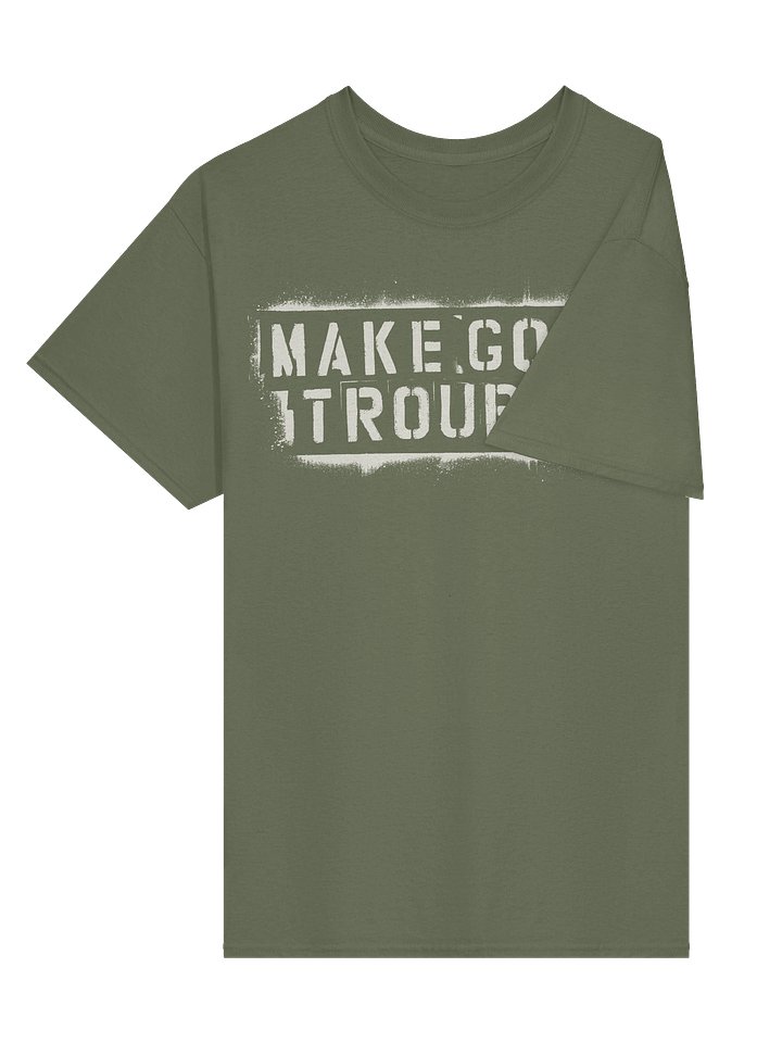 Make Good Trouble white stencil Gildan Heavyweight T-Shirt product image (50)
