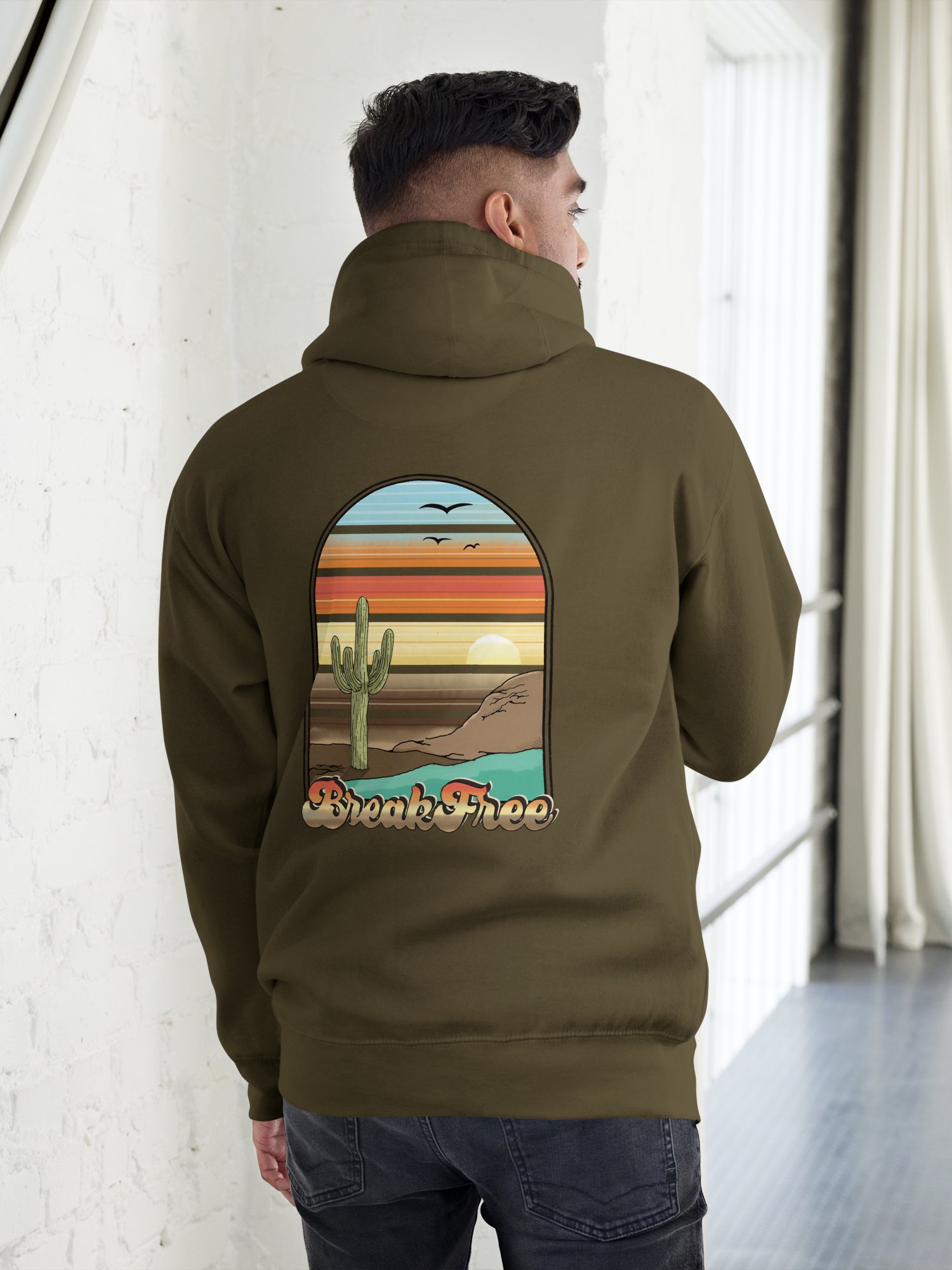 Unisex Hoodie All colors - Break Free Cactus product image (3)