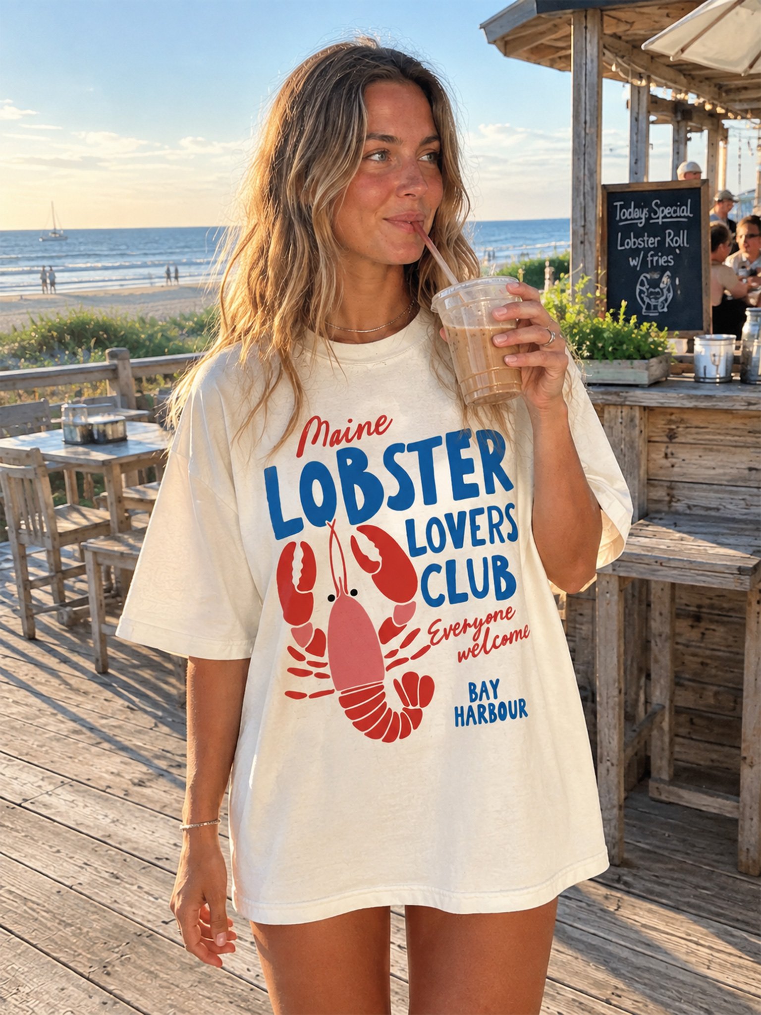 Maine Lobster Lovers Club — Retro Graphic T-Shirt product image (1)