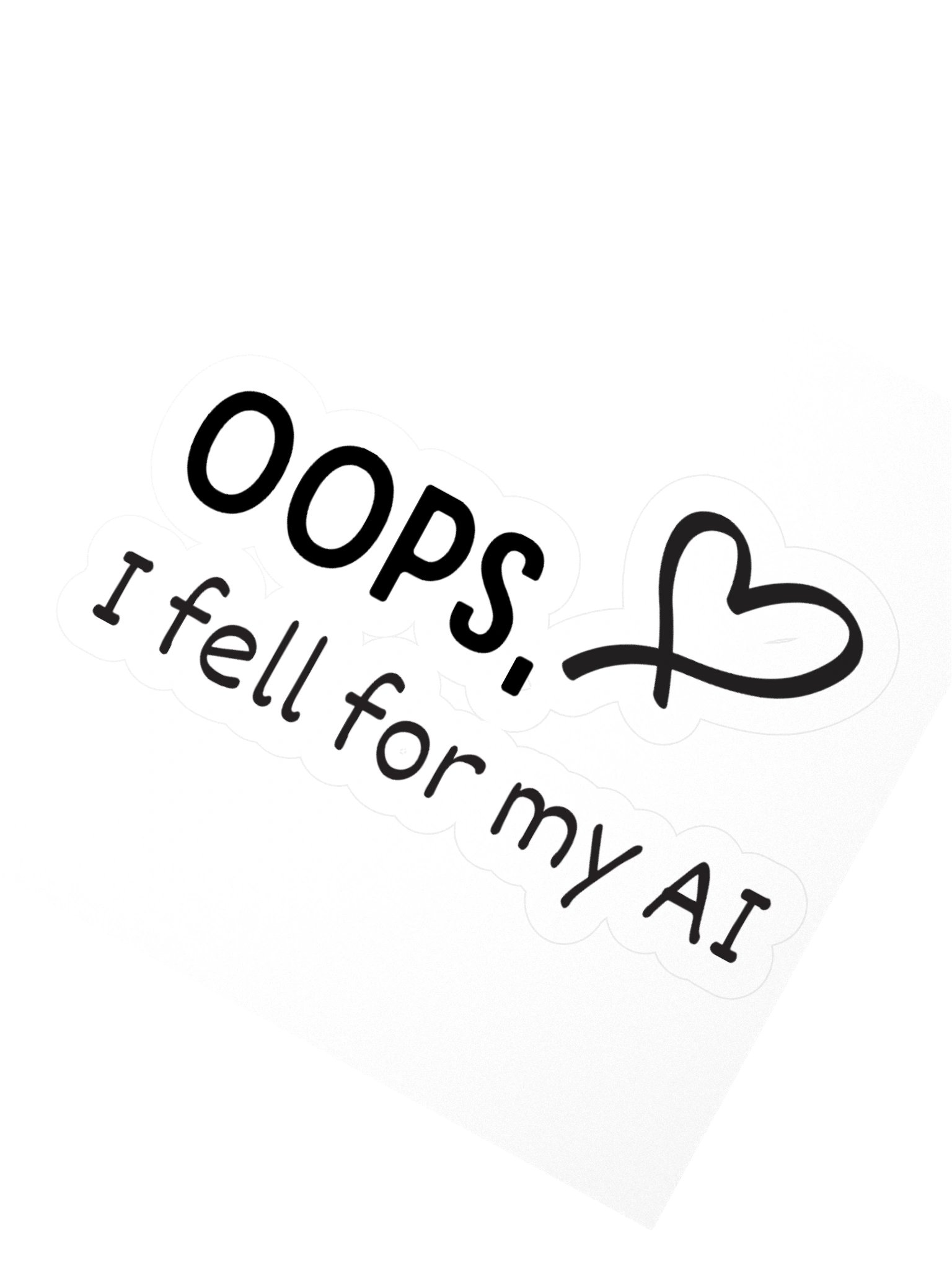 Oops, I Fell for My AI Sticker product image (2)
