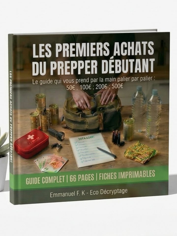 🛡️ PREMIERS ACHATS DU PREPPER DÉBUTANT : Le guide qui vous prend par la main, palier par palier 50€ • 100€ • 200€ • 500€ — jusqu'à une préparation solide et sereine product image (1)