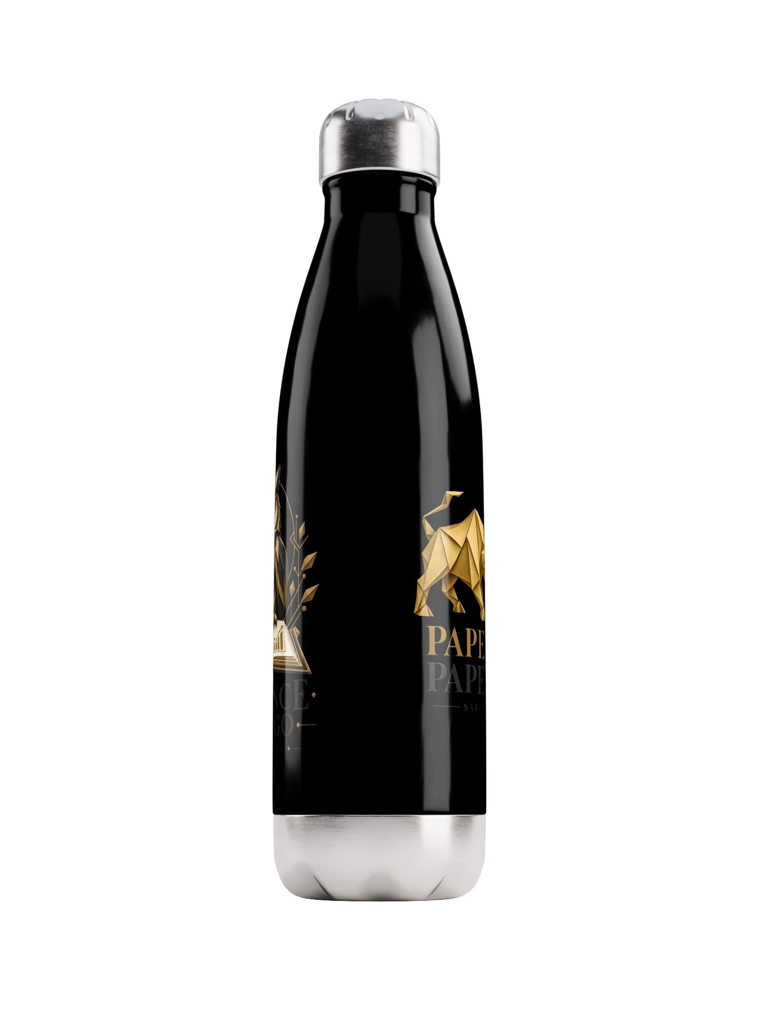 Evidence Over Ego / Paper Bulls. Paper Bears. — Steel Bottle product image (1)