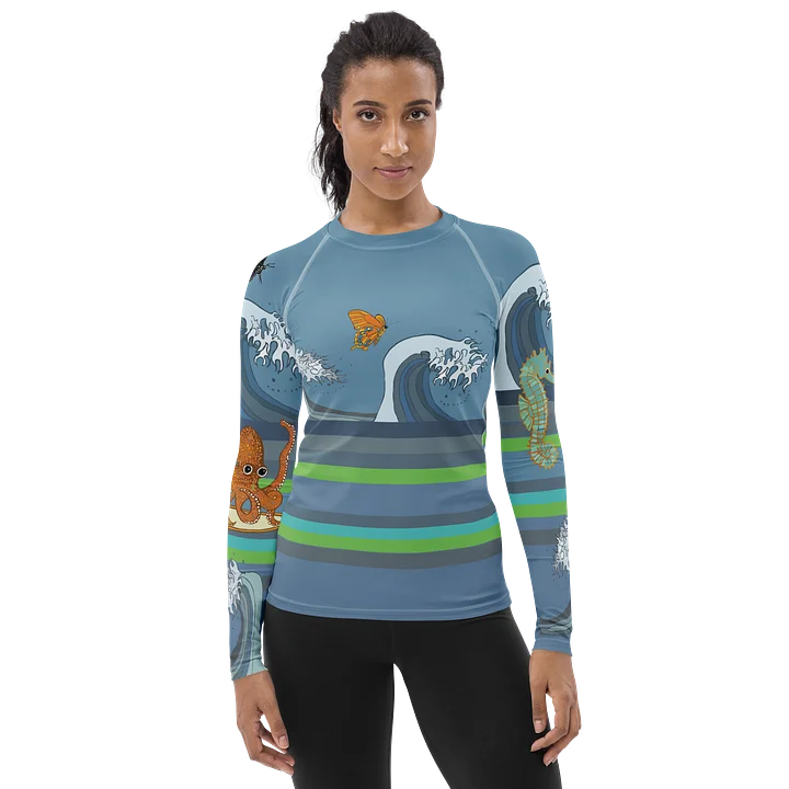 Octopus Wave Women's Rash Guard product image (1)