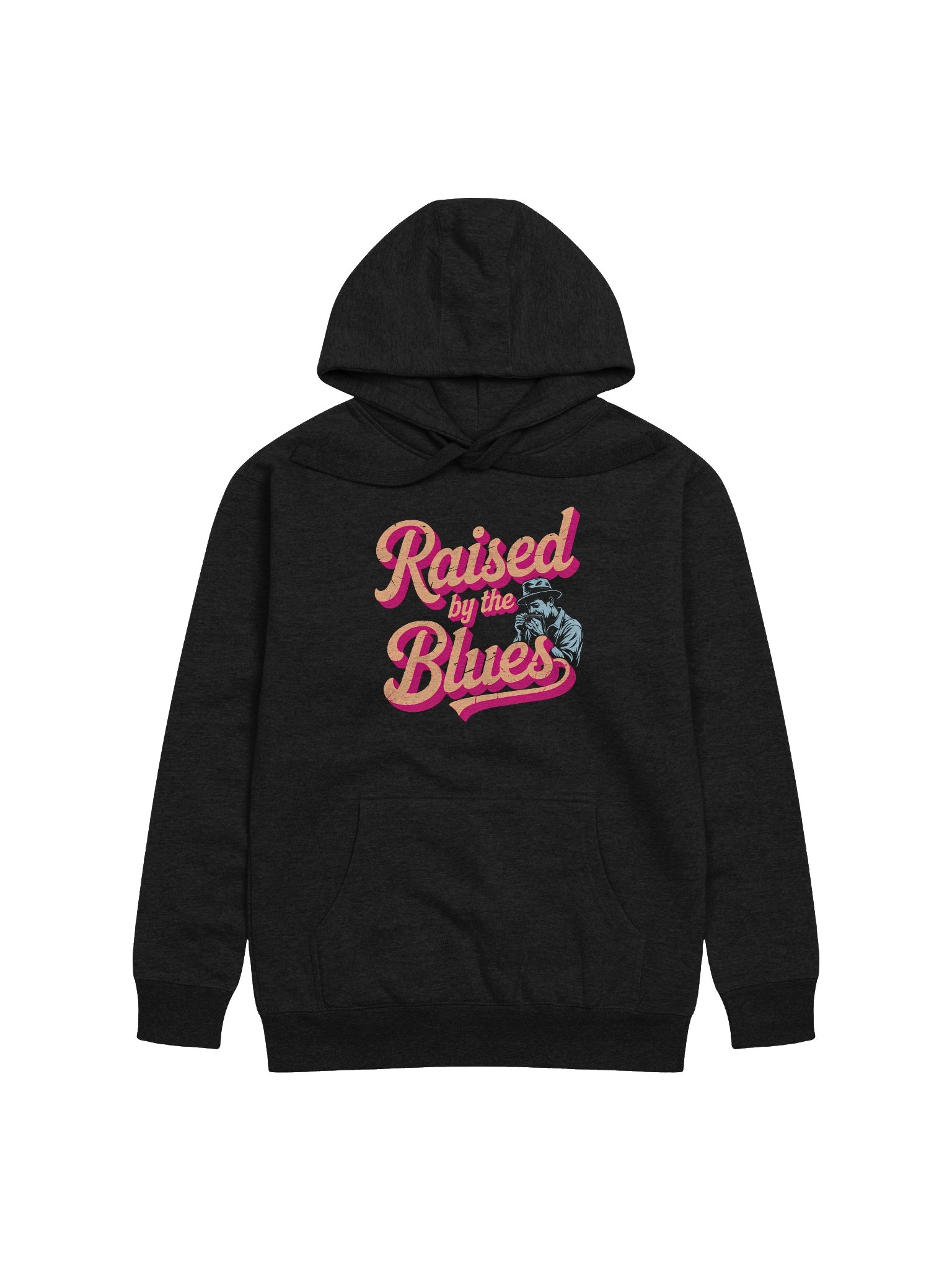 Raised by the Blues – Premium Hoodie (The Slogan Series) product image (1)