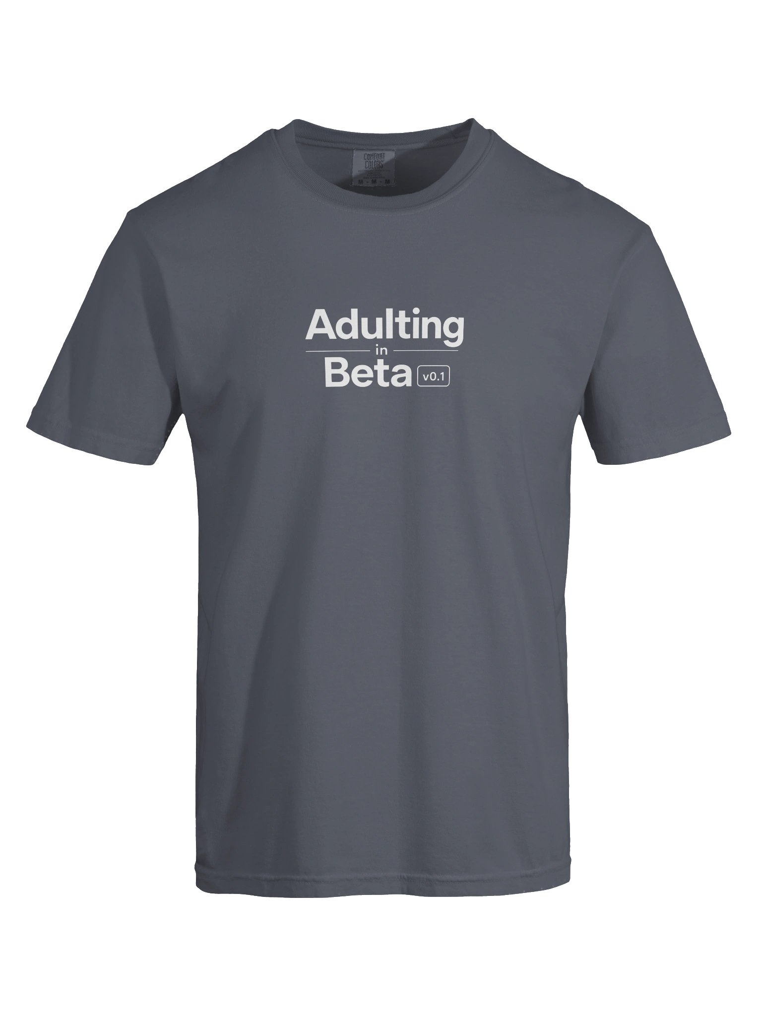 “Adulting in Beta v0.1” — Garment-Dyed Heavyweight T-Shirt product image (2)