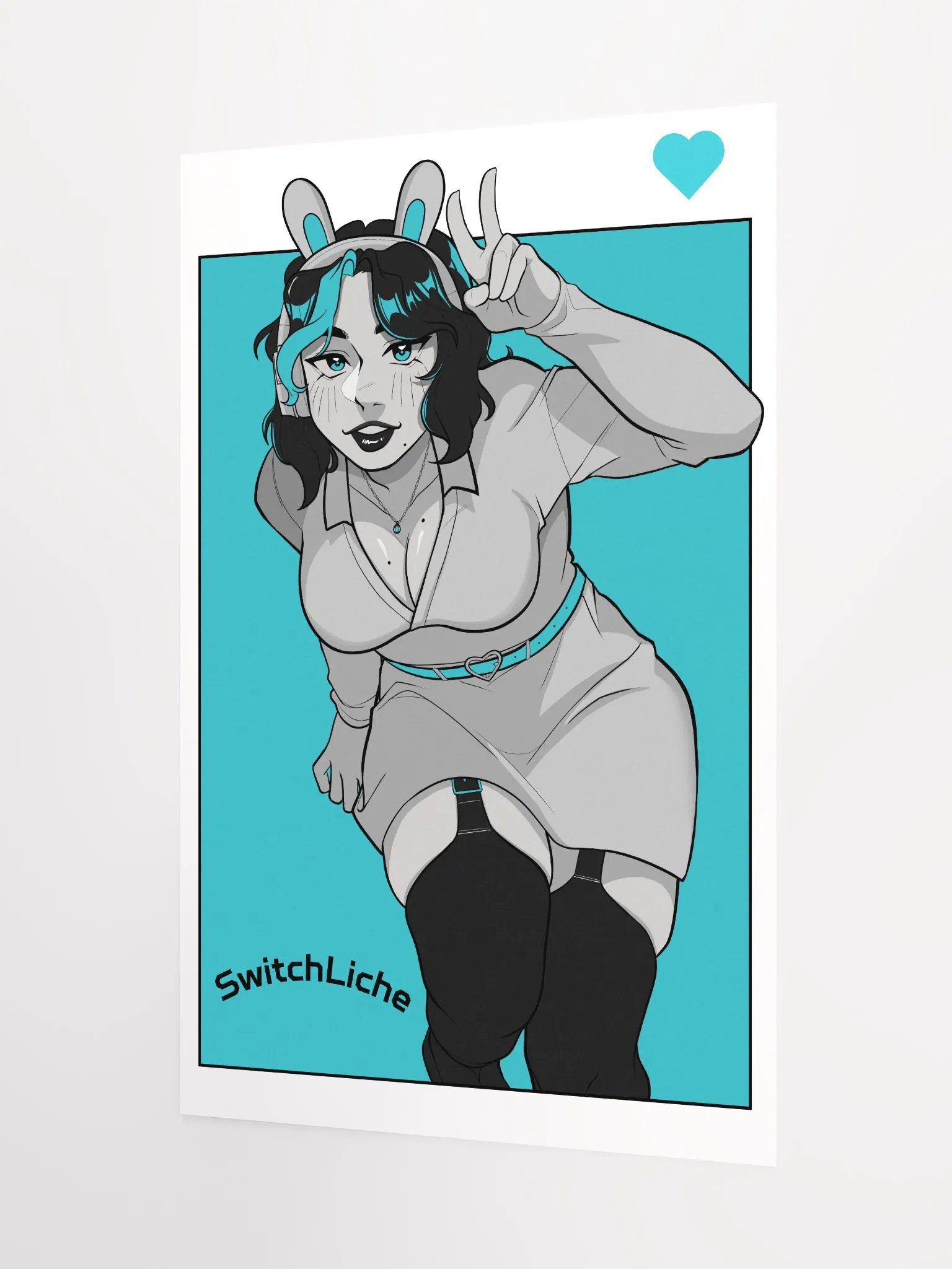 Bunny Swii Blue Poster product image (3)