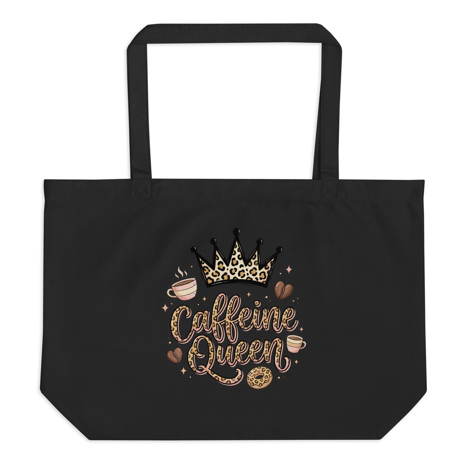 Leopard Print "Caffeine Queen" Tote Bag product image (2)