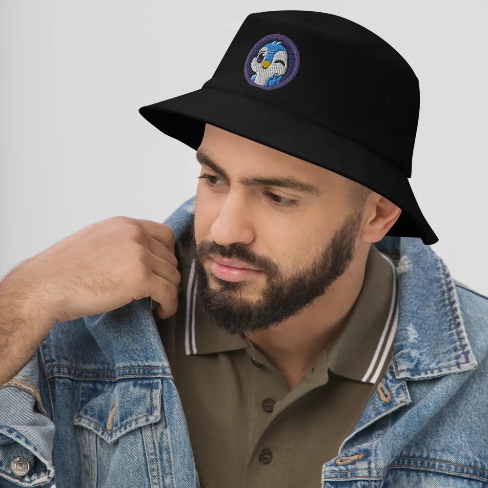 Peace Penguin Embroidered Bucket Hat product image (11)
