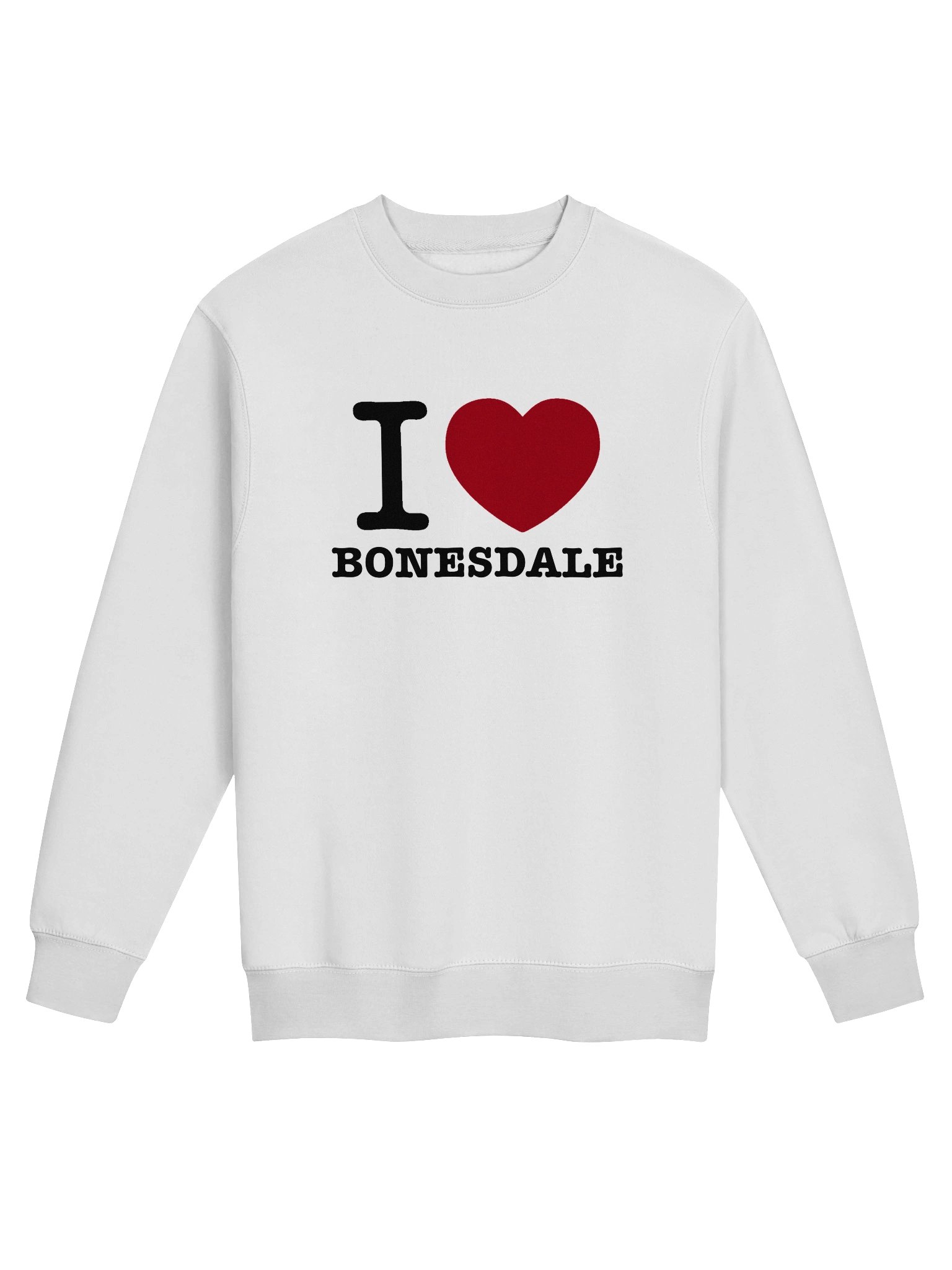 Black Text I Heart Bonesdale Sweatshirt product image (1)