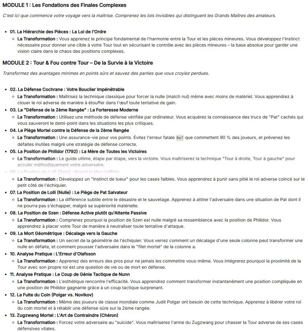 L'Art de la Finale Partie 4: Comment utiliser la paire de fous et les tours pour dominer votre adversaire product image (2)