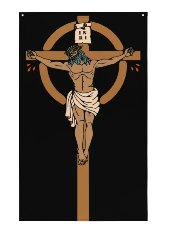 The Cross Is Beautiful Flag product image (2)