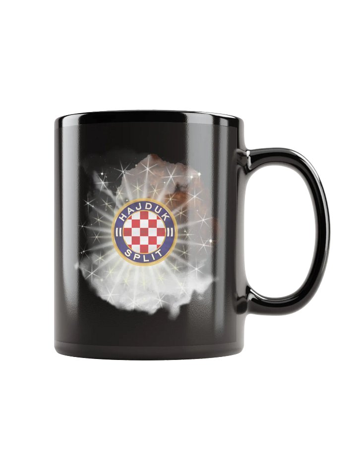 Hajduk Split Checkered Logo Black Glossy Mug product image (5)
