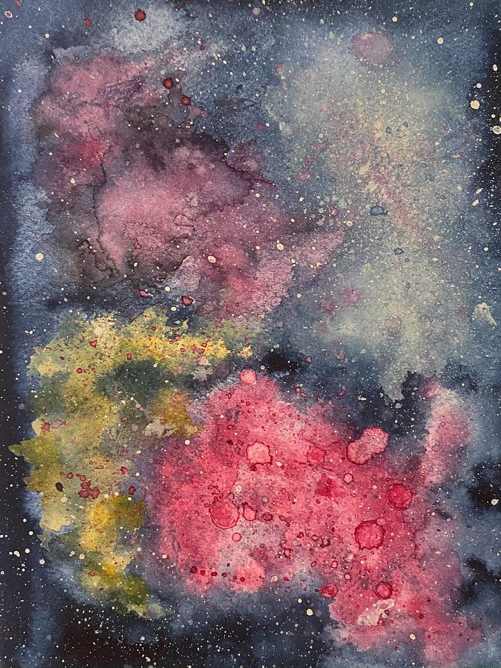'Galaxy OG' - Watercolor Art Print product image (1)