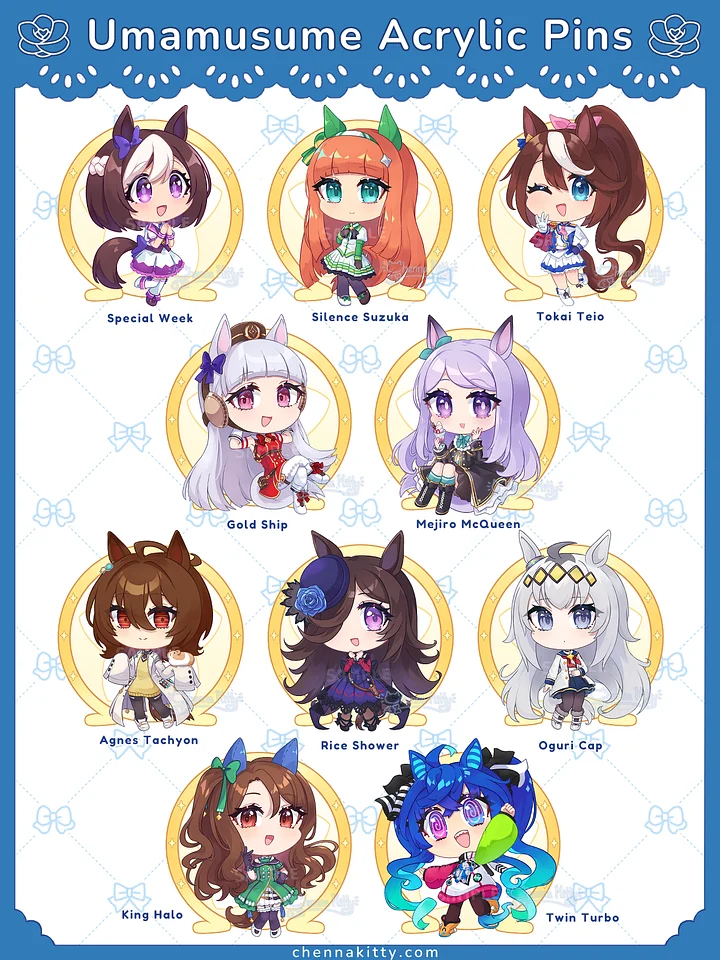Umamusume Acrylic Pins product image (1)