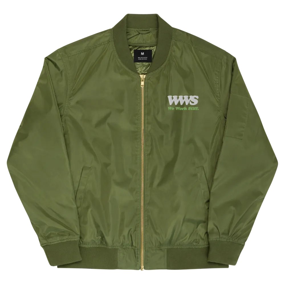 We Work Stiff Green Bomber product image (2)