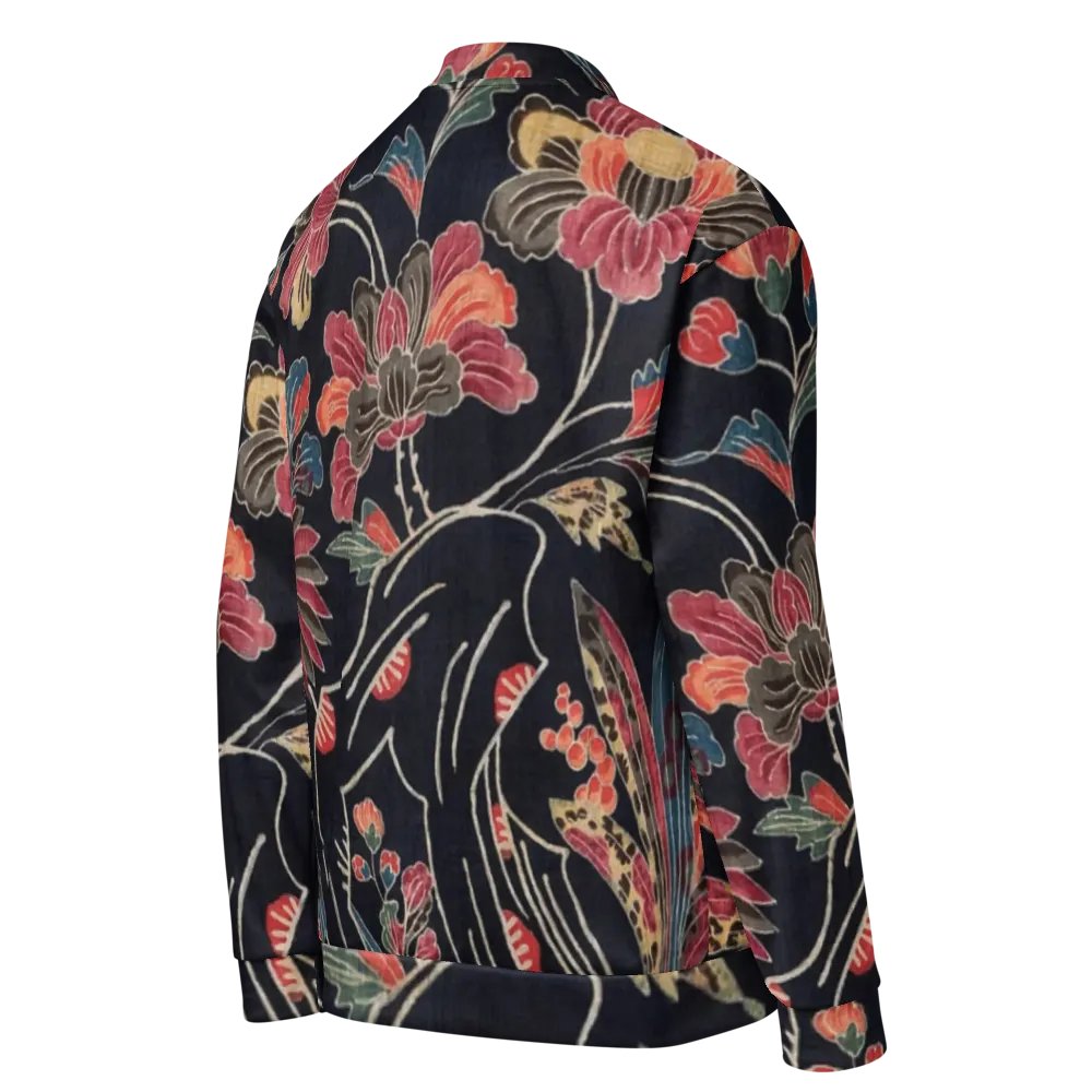 Red Flowers Bomber Jacket product image (4)