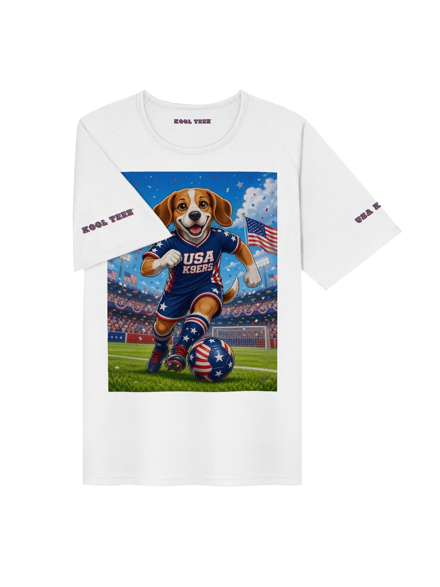 USA K9ERS Soccer Beagle Unisex Sports Jersey product image (3)