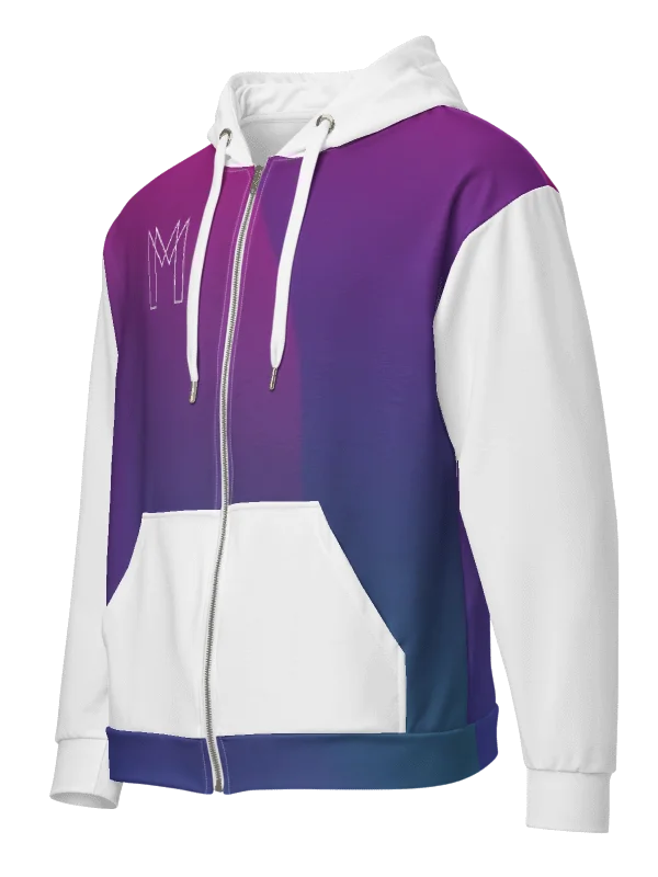 Zip Hoodie - White Sleeves product image (1)