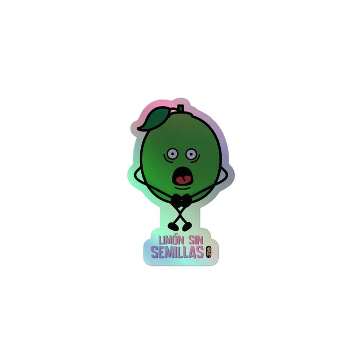 Limón sin Semillas - Sticker (Holographic Kiss Cut) product image (1)