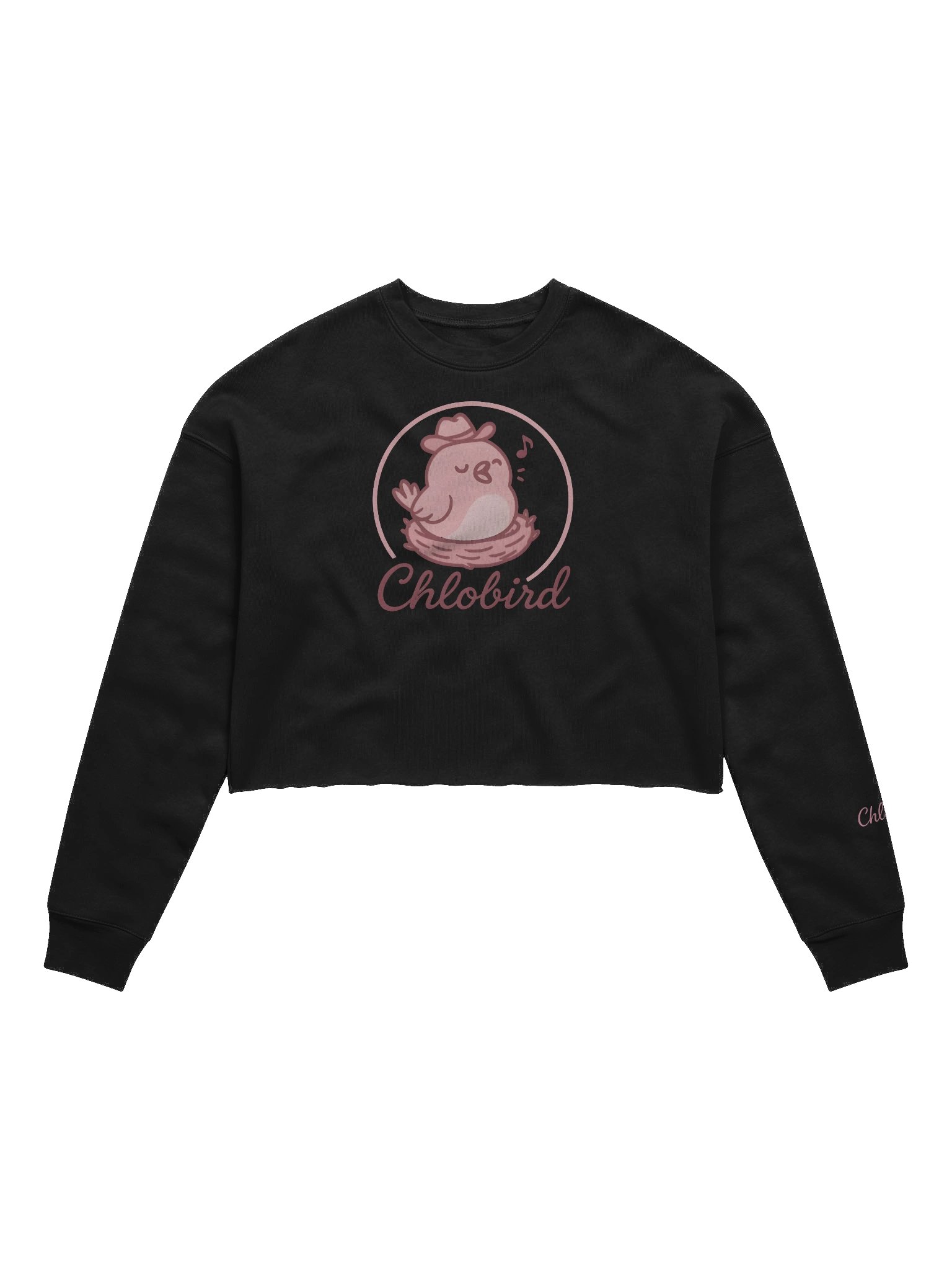 Chic Cursive Crop Sweatshirt - Chlobird Collection product image (1)