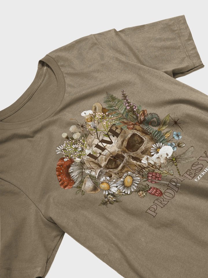 Prophesy Life - Skull & Blooms Tee Ezekiel 37:1-10 🌼🍄 product image (1)