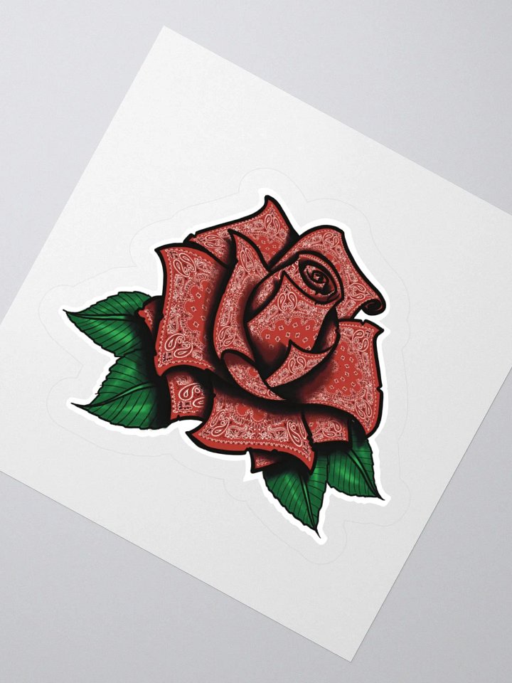 Red Rag Rose Sticker product image (2)