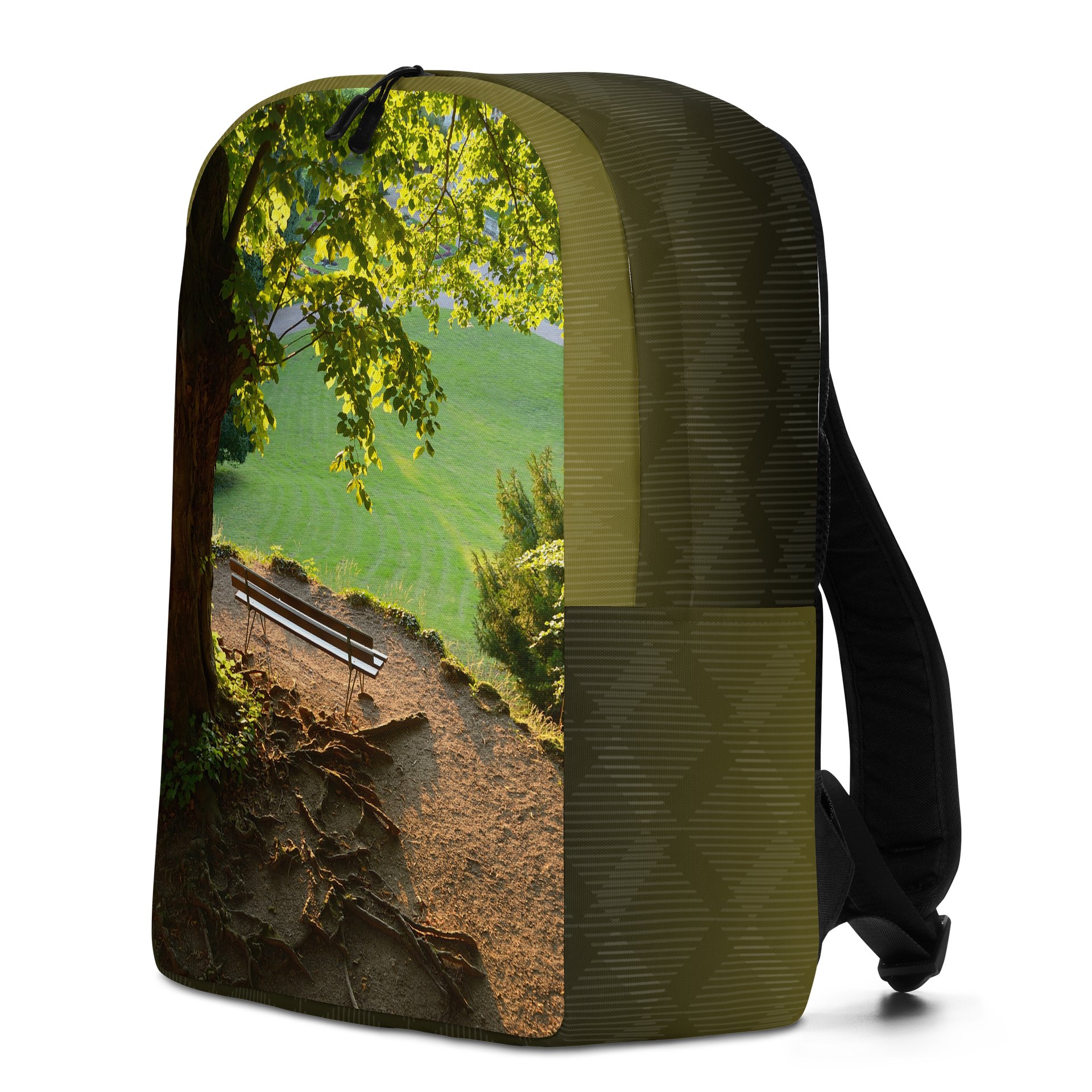 Design-backpack - Park bench under a tree (Dark Design) product image (4)