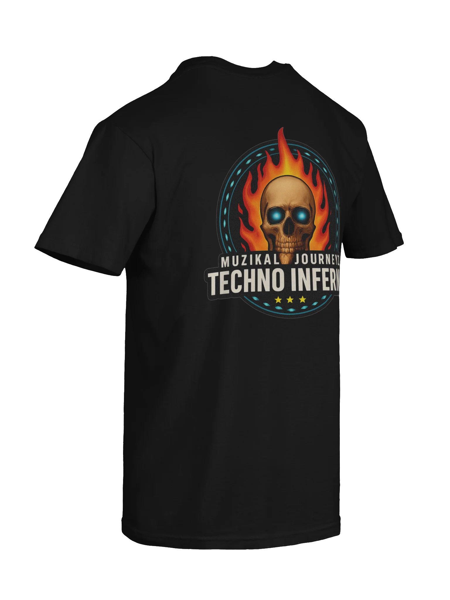 Techno Inferno Skull Emblem T-Shirt product image (10)