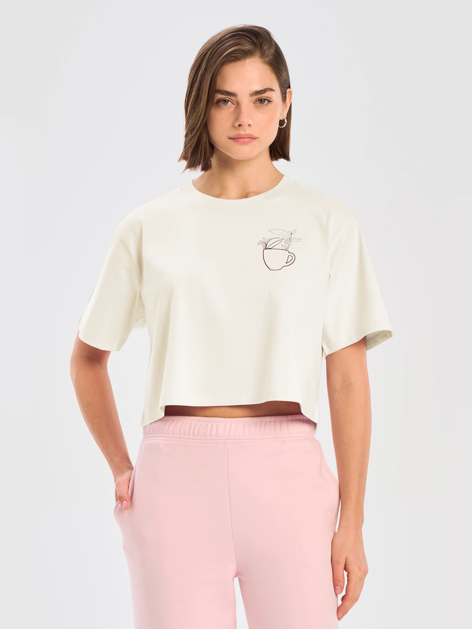 Leaf and Bean Cropped Tee product image (5)
