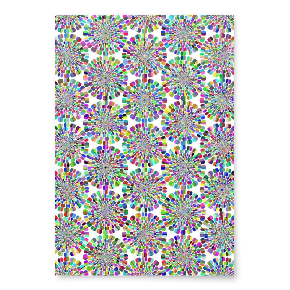 Winter's Kaleidoscope: Rainbow Snowflake Wrapping Paper product image (4)