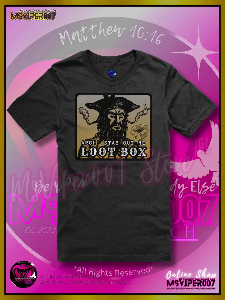 T-Shirt - MsViper007's "Captain NoThieving - Stay Out" Gaming Comfort T-shirt By Anna H. product image (1)