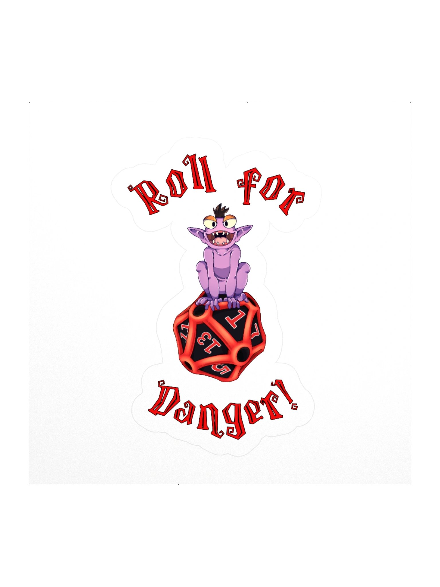 Roll for Danger sticker! product image (2)