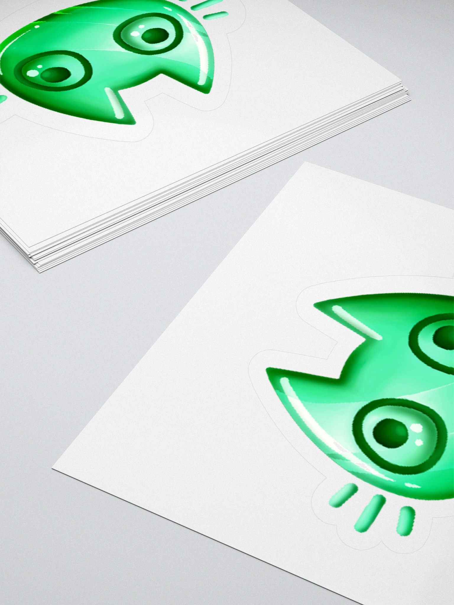 Sticker - Green Cat Face product image (11)