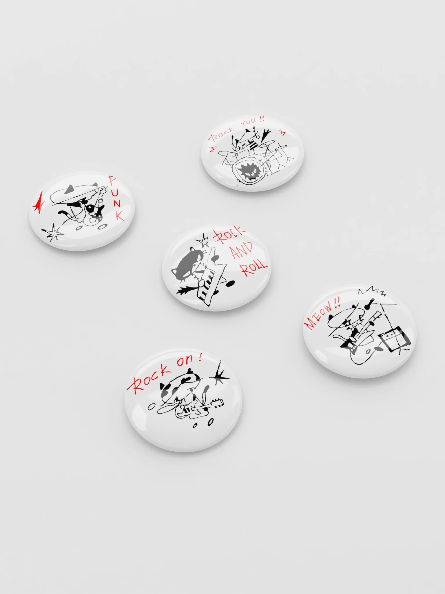 BAND CAT PINS product image (2)