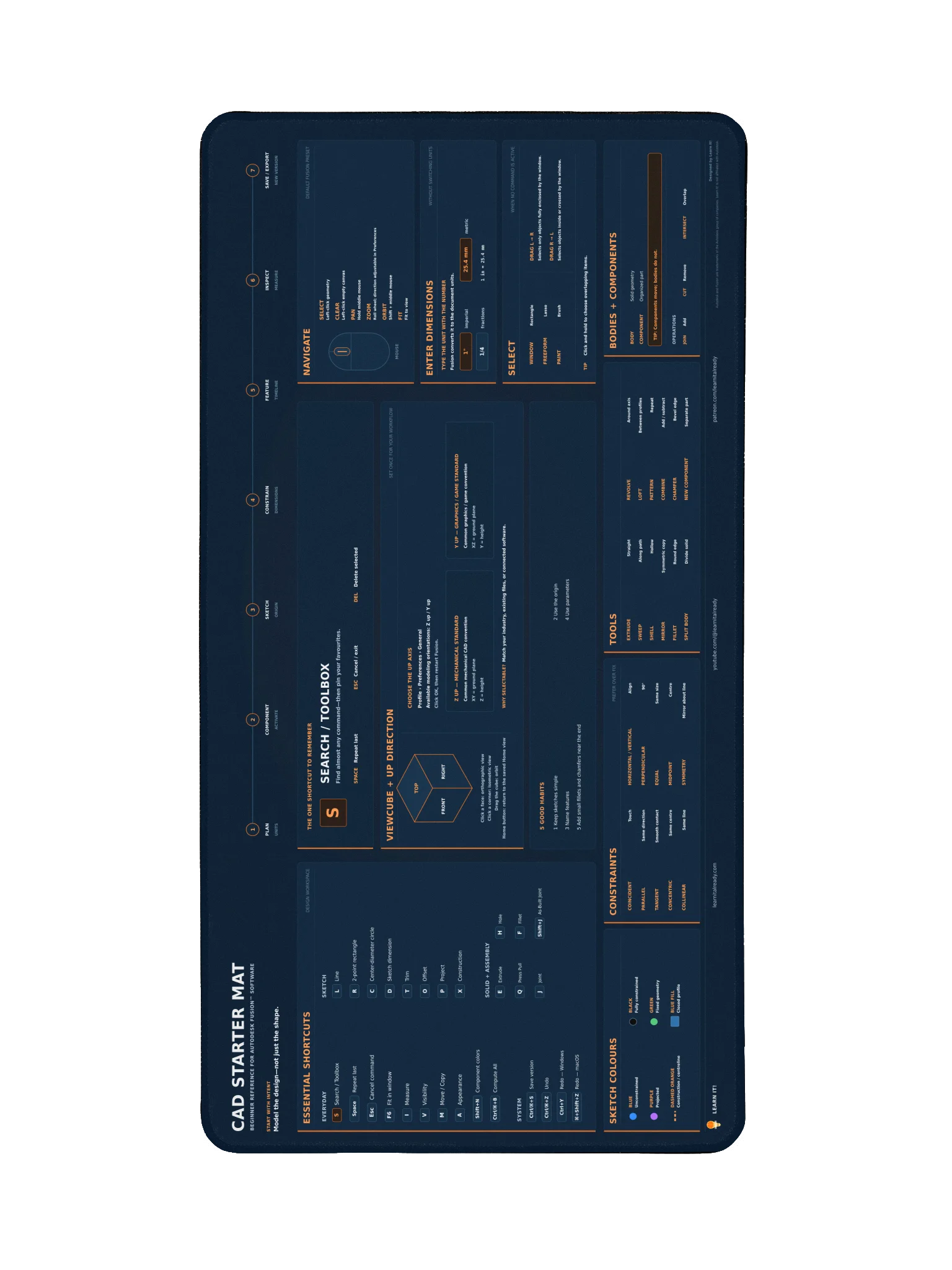 CAD Starter Mat - Blueprint Mode product image (2)