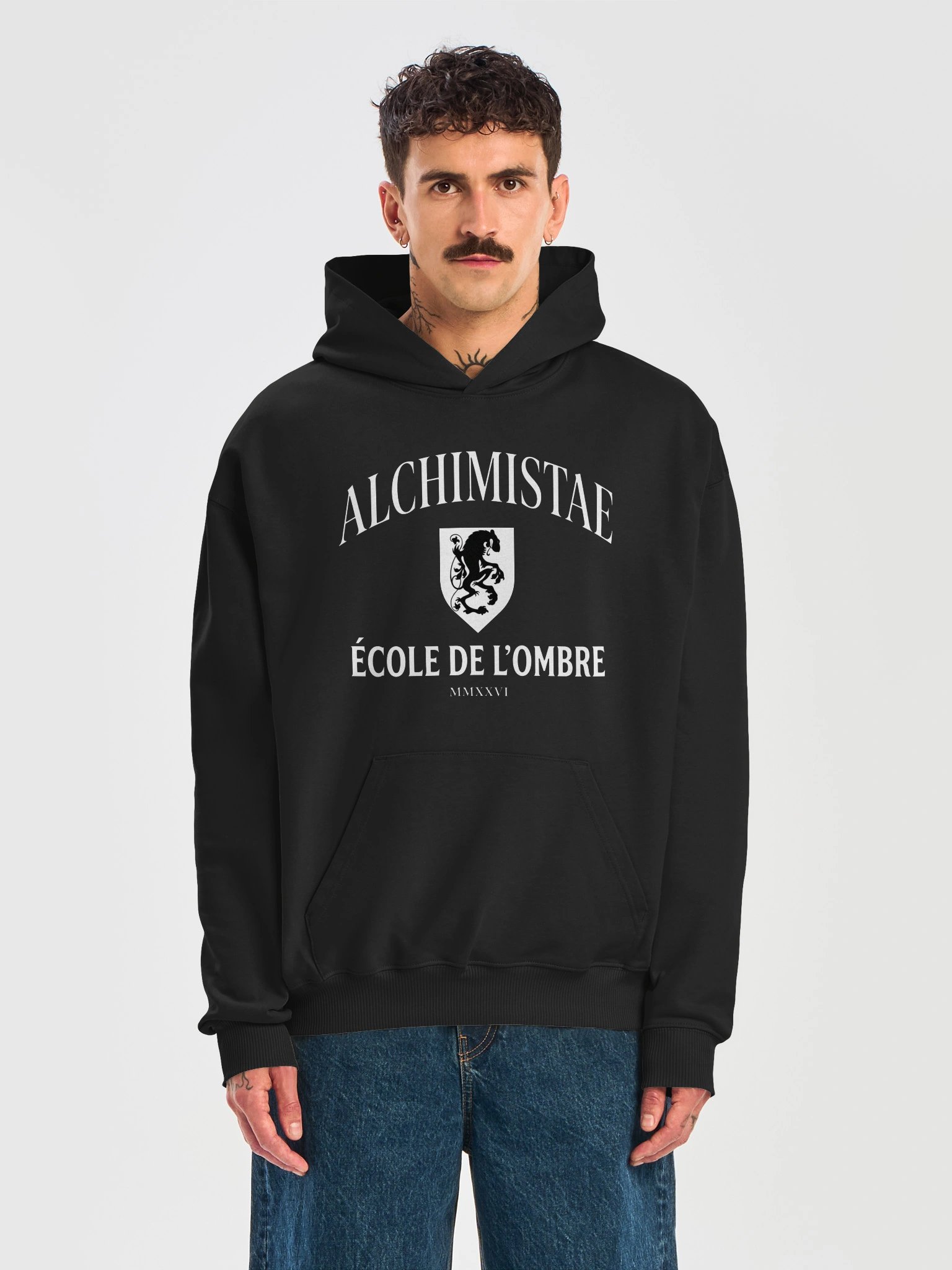 Hoodie mixte oversize Coton Bio Poids Lourd – ÉCOLE DE L'OMBRE product image (4)