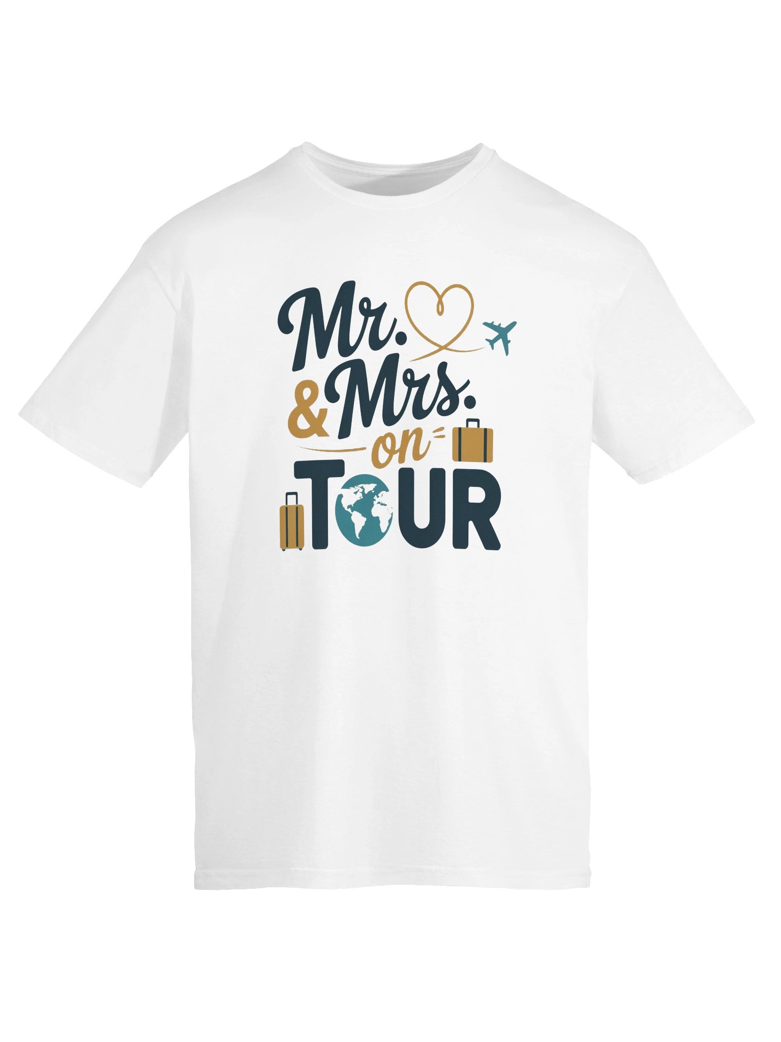 Mr. & Mrs. On Tour T-Shirt | Honeymoon Travel Tee product image (5)
