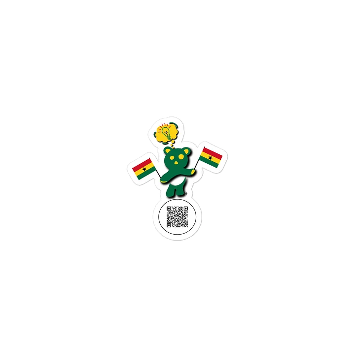 Ghana — Country Bear Sticker | BehrBrained Media product image (1)