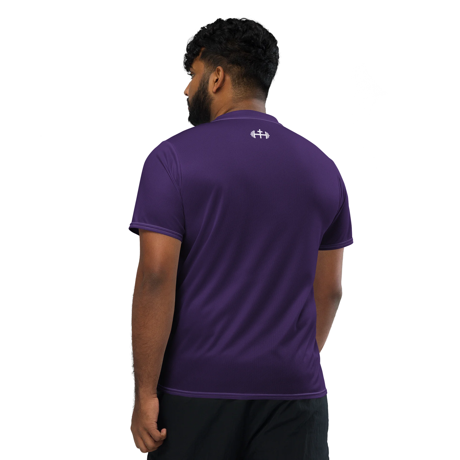 His House Mens Performance V-Neck T-Shirt - Purple product image (3)