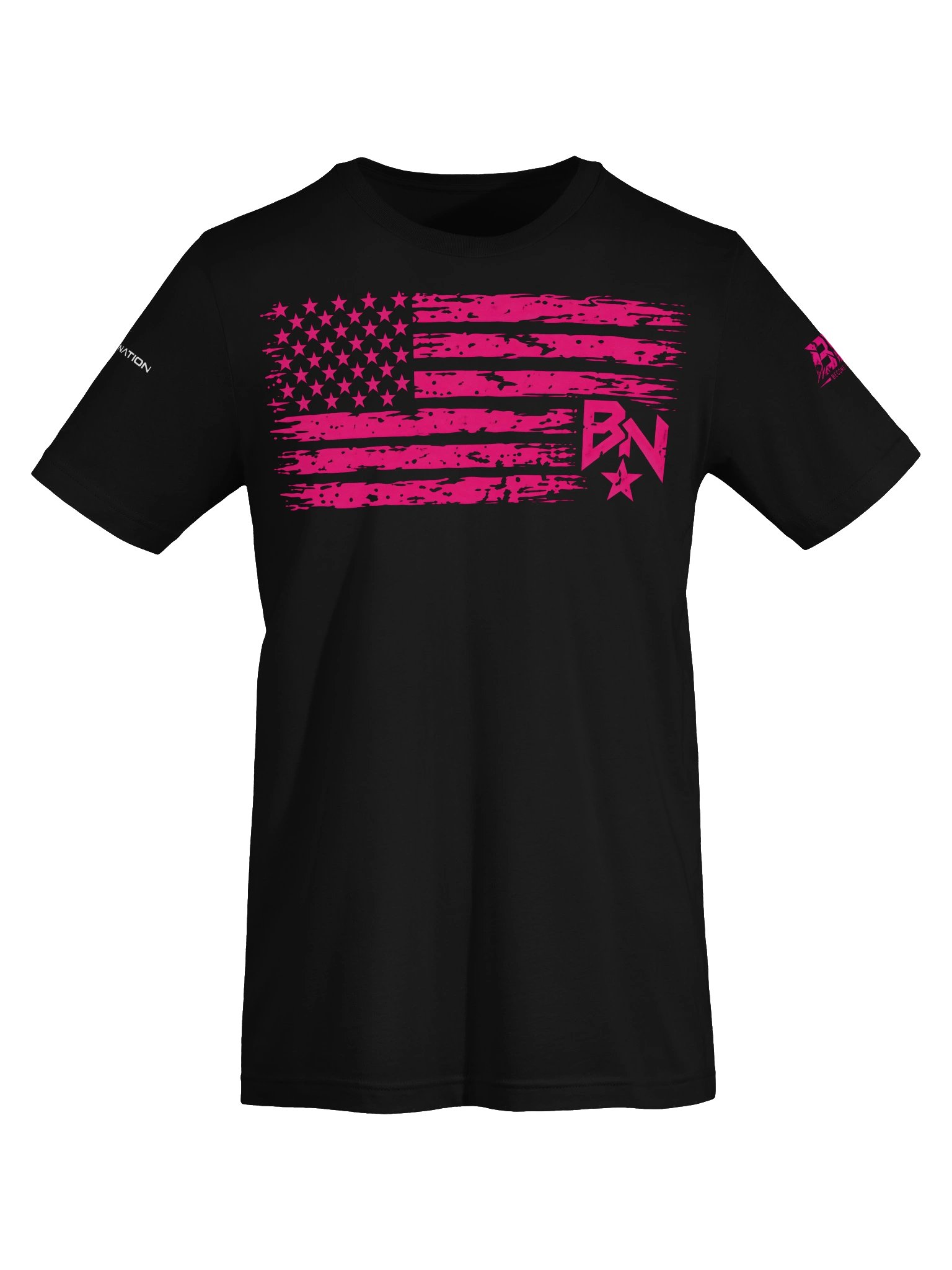 Copy of Beast Nation | Distressed American Flag Tee Pink product image (5)