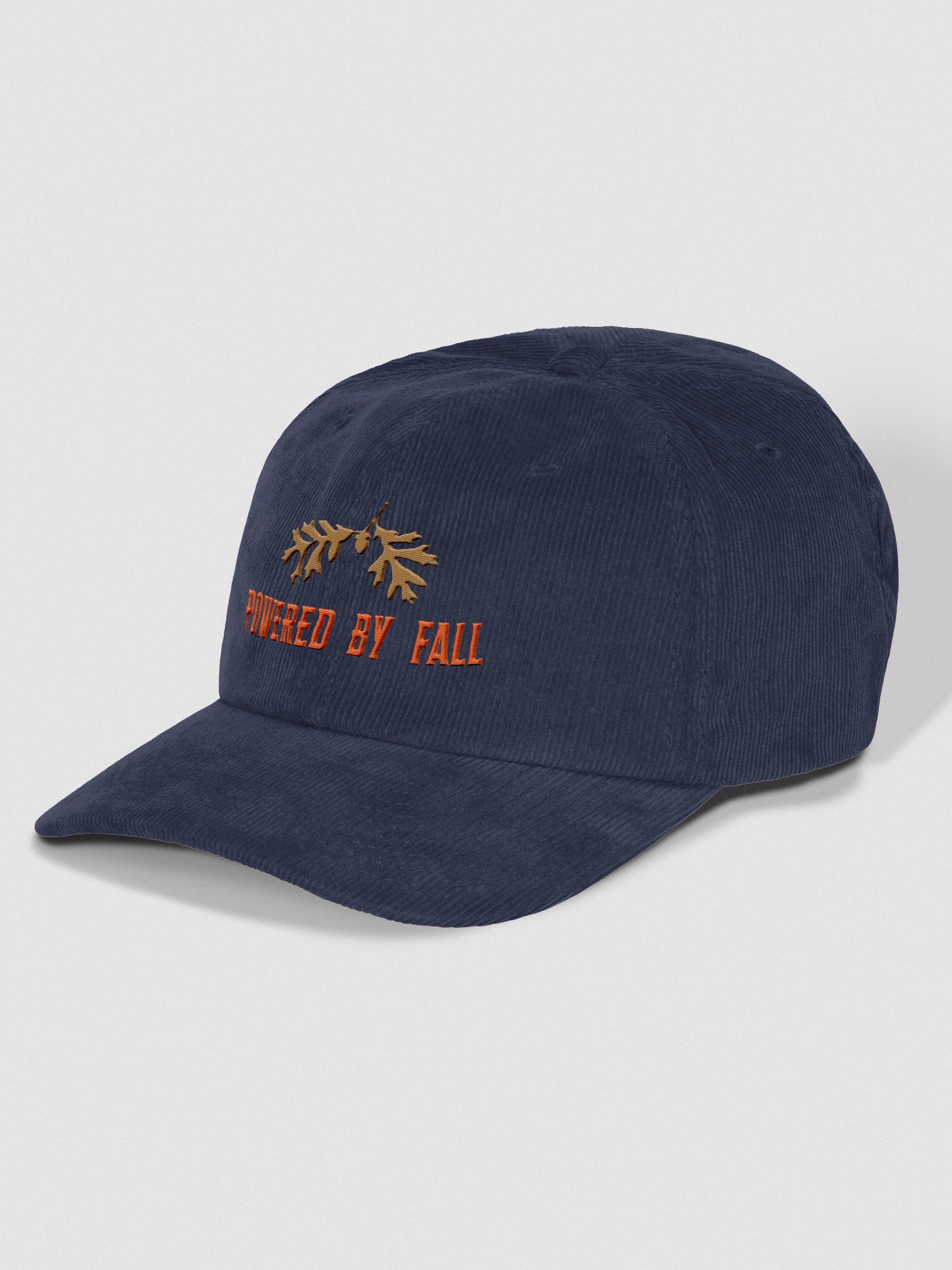 Powered by Fall, Autumn Foliage Corduroy Dad Hat product image (3)