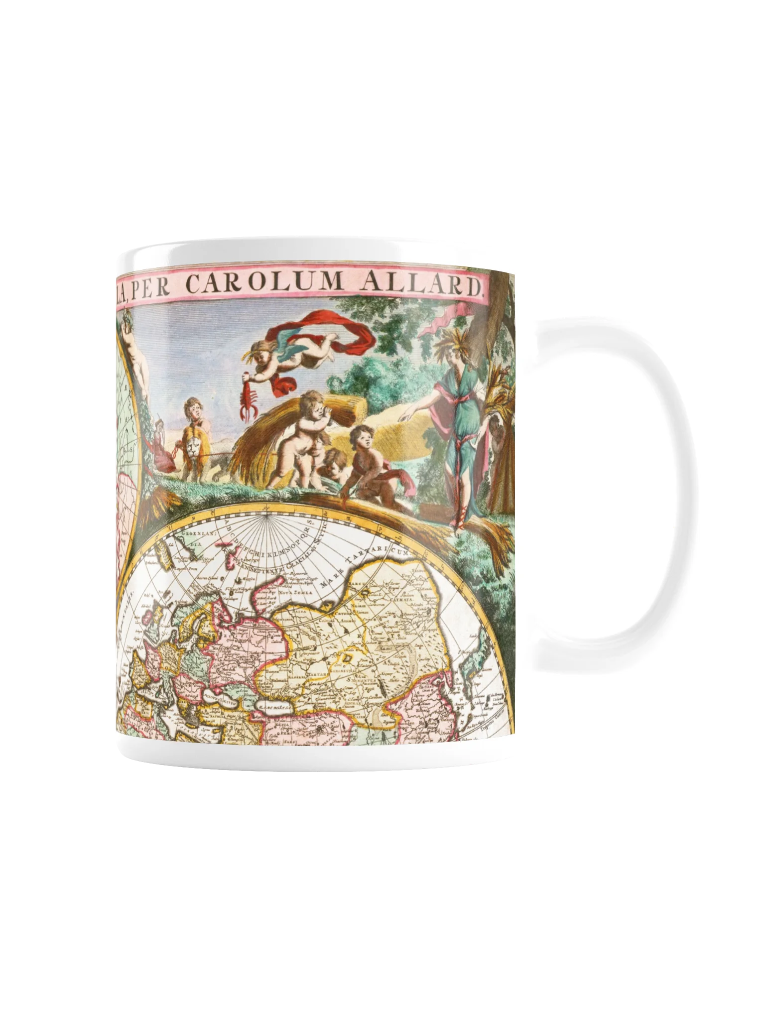Ornate Antique World Map Mug product image (3)