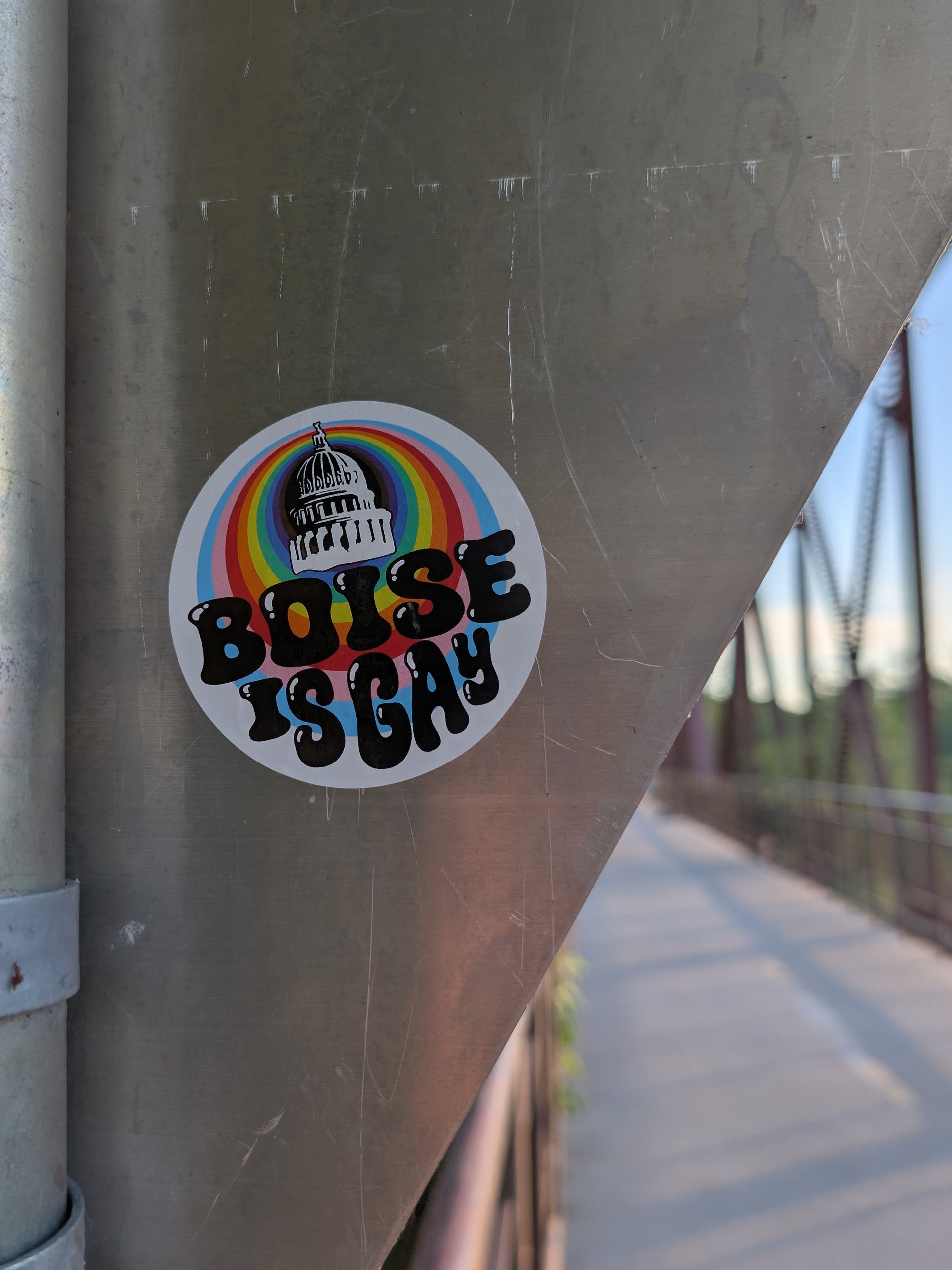 "BOISE IS GAY" city sticker product image (5)