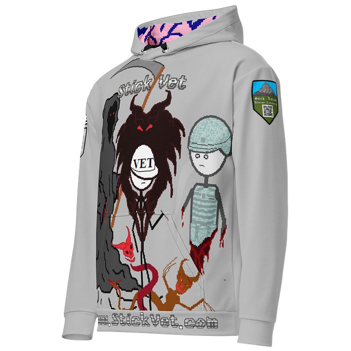 Stick Vet's Demons Hoodie Grey product image (1)
