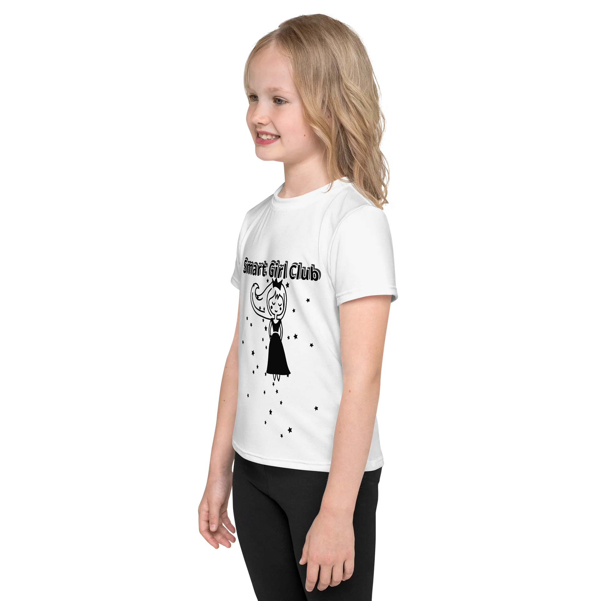 Smart Girl Kids T-Shirt – Cute Girls Confidence Graphic Tee product image (3)