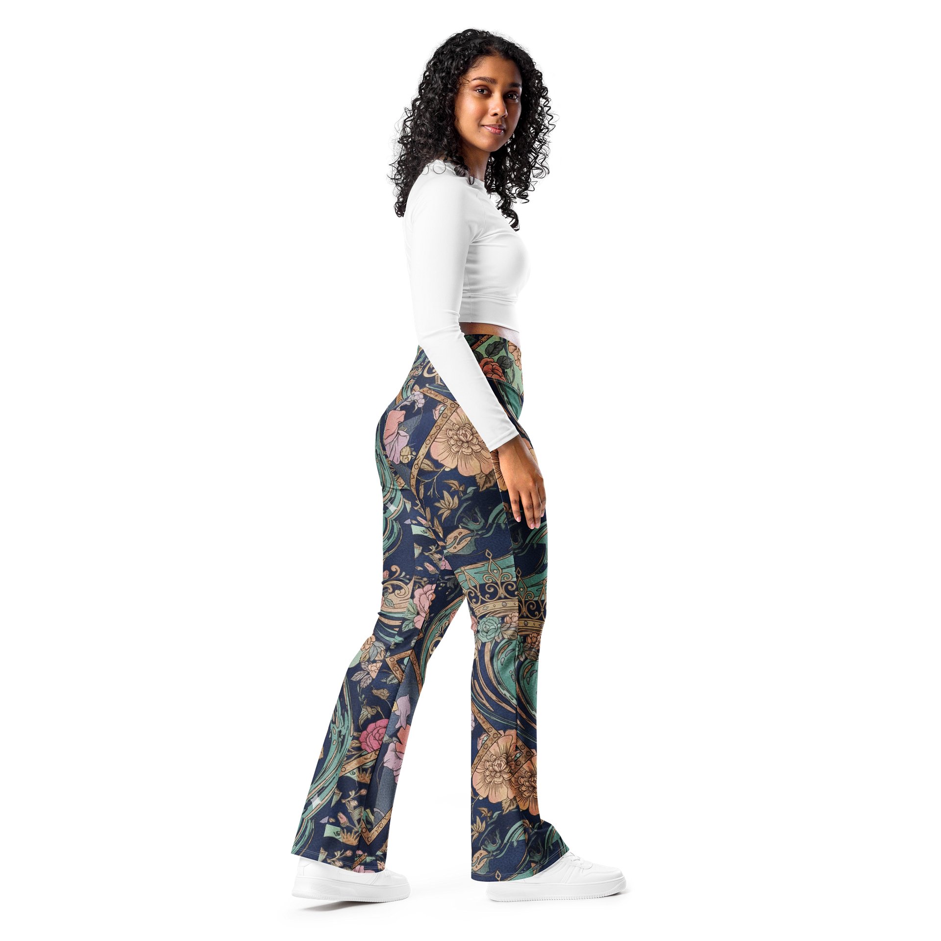 Floral Harmony Flare Leggings product image (9)