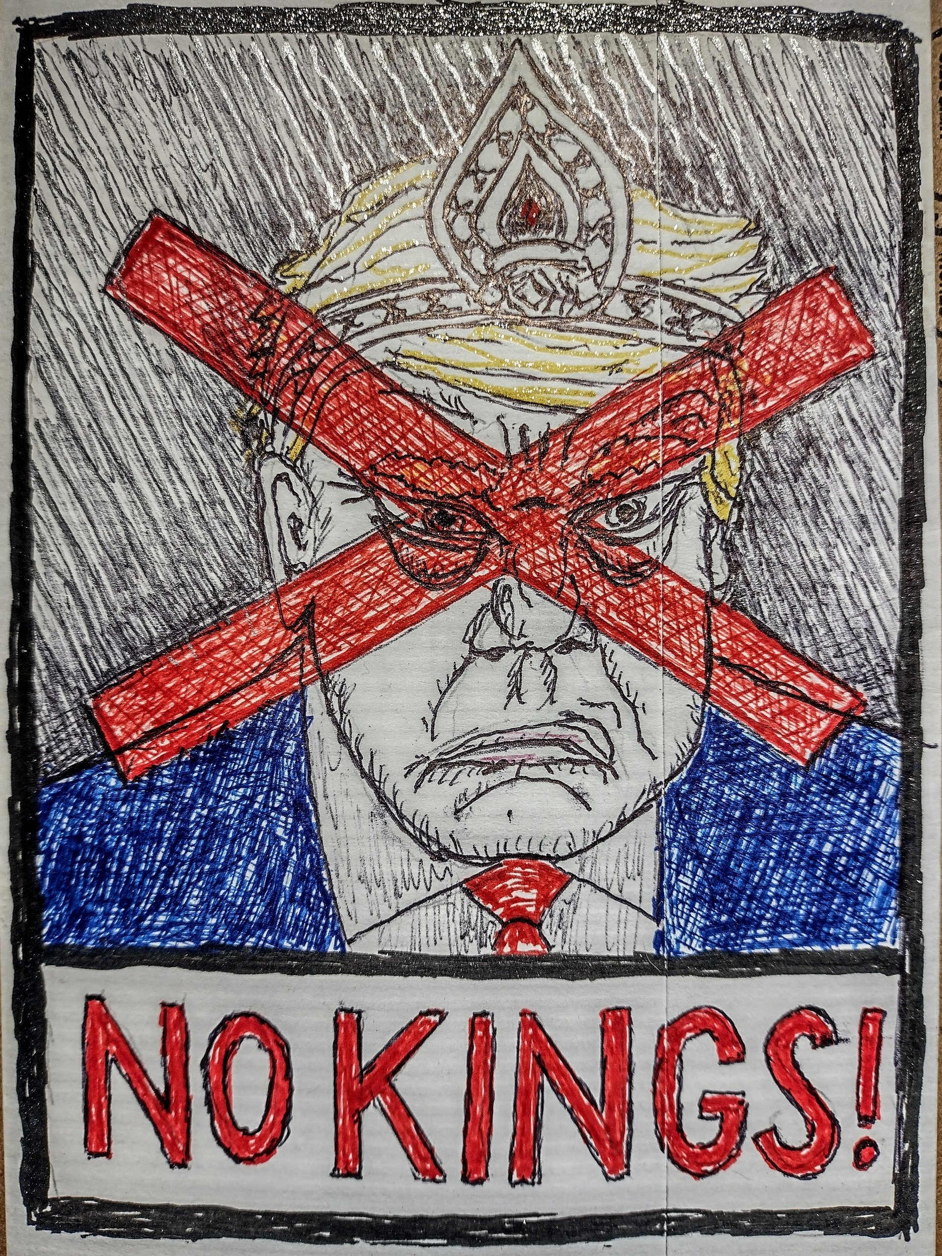 NO KINGS! Signed Fine Art Print product image (1)