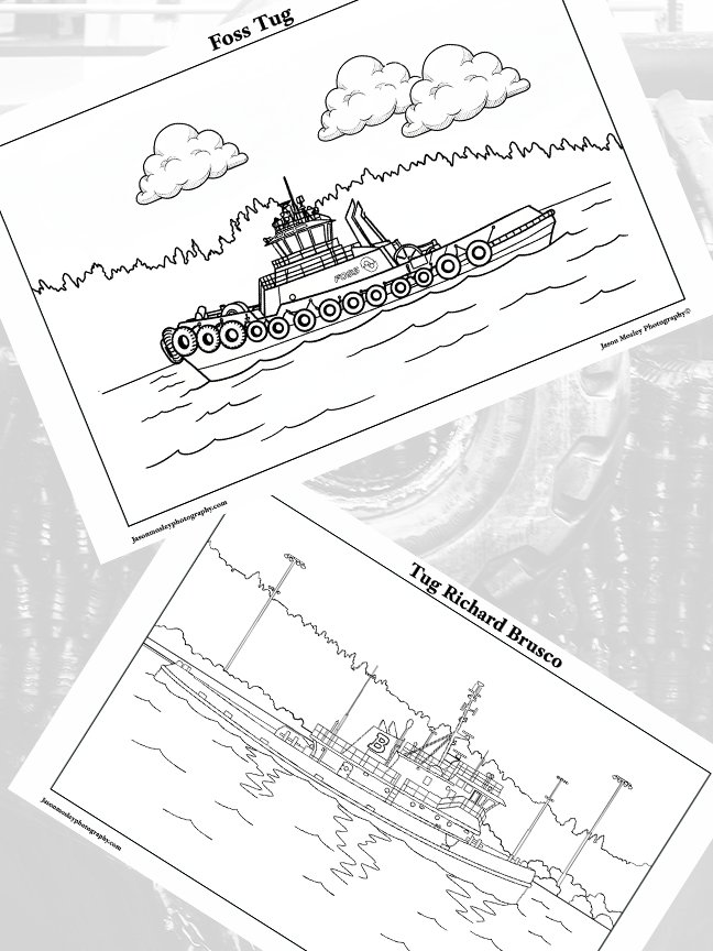 Tug & Tow Coloring Pack product image (1)